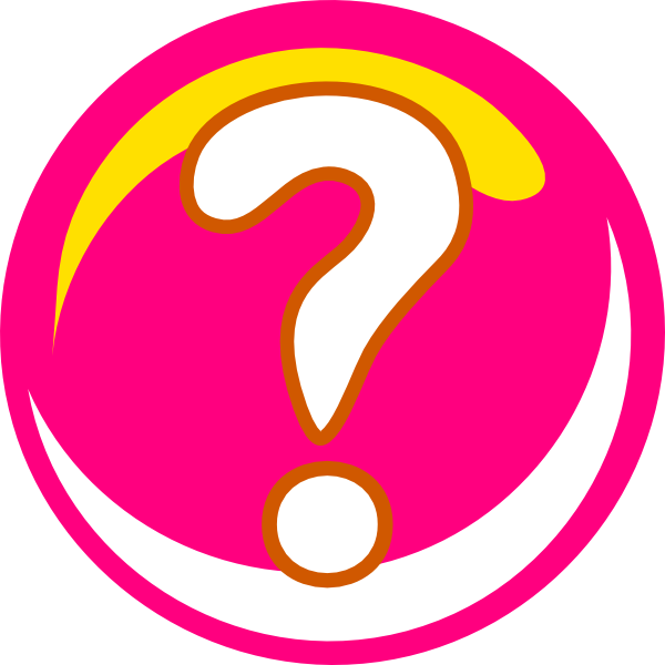Question Mark Clipart Pink - Clip Art (600x600)