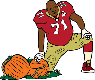 Football, Player, Quarterback, Stadium - Animated Football Player (404x340)
