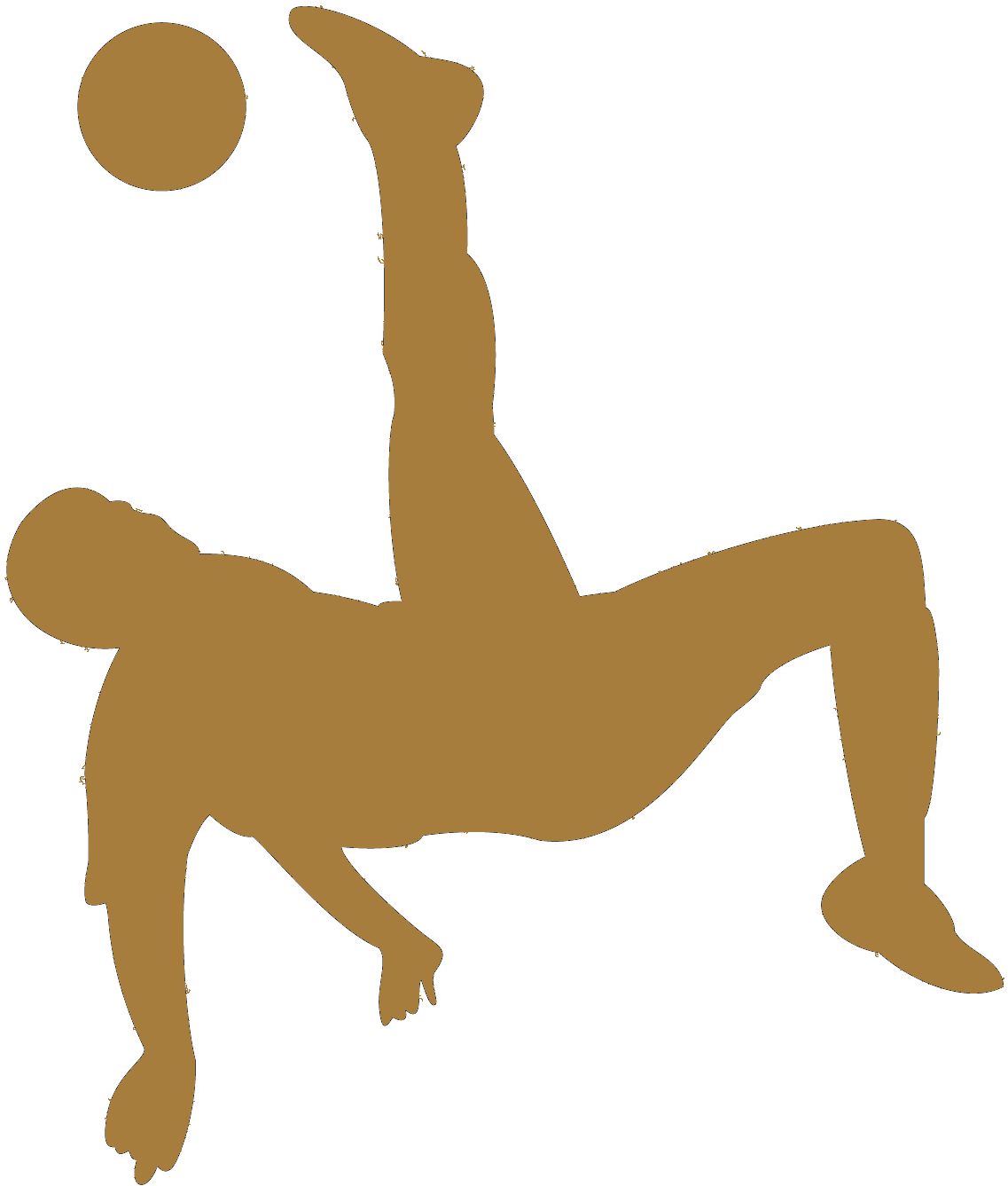 Bicycle Kick Football Player Clip Art - Bicycle Kick Football Player Clip Art (1332x1416)