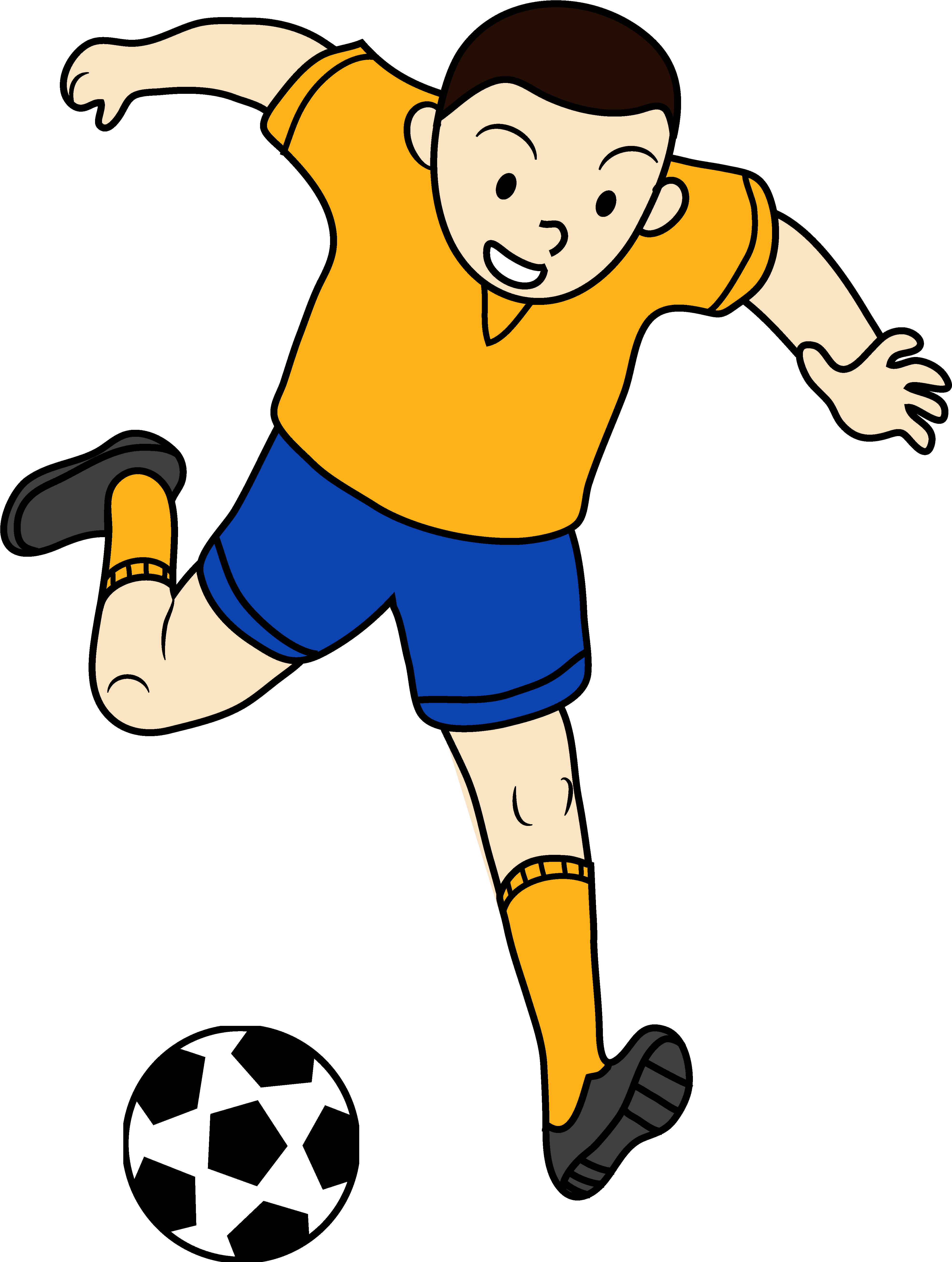 Kid Football Player Clipart - Kid Football Player Clipart (3945x5238)