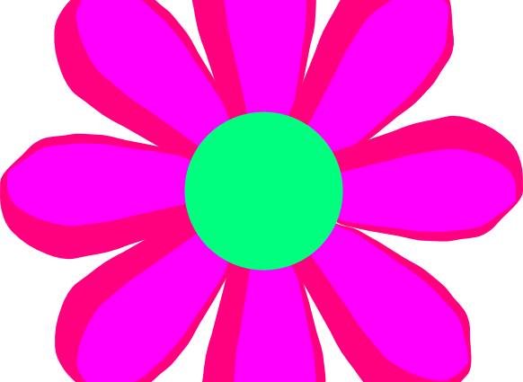 582 X 599 - Flower Clip Art (640x480)