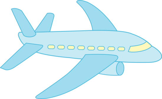 Airplane Clipart Craft Projects - Airplane Cute Clipart (550x338)