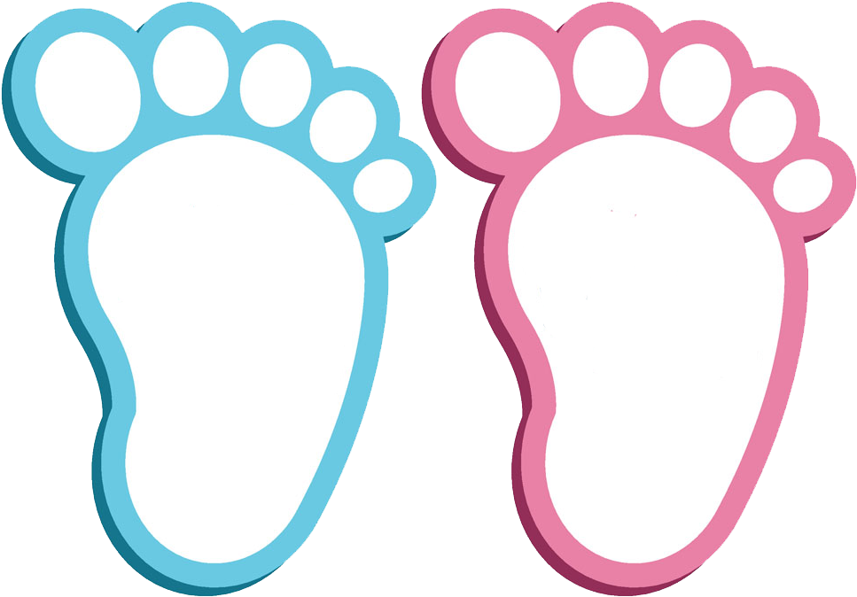 Wedding Invitation Baby Shower Stock Photography Clip - Cartoon Footprints (1000x706)