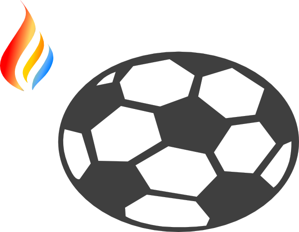 Maron Flame Logo 5 Clip Art At Clker - Don T Know Anything About Soccer (600x466)