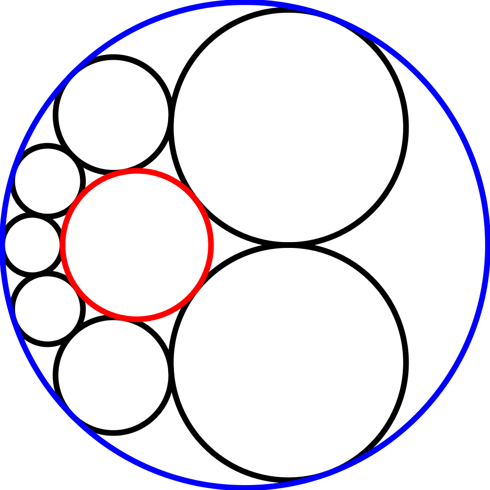 Soccer Ball Clipart Transparent - Steiner Chain (1000x1000)