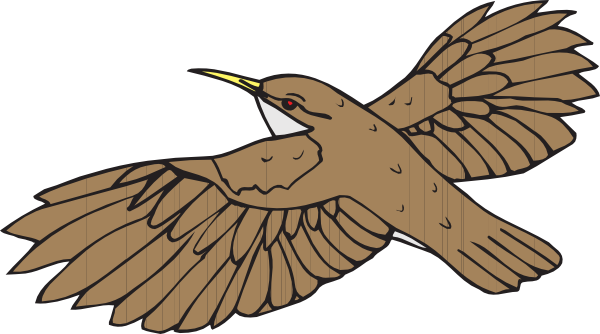 Flying Quail Clip Art - Bird Flying Clipart (600x334)