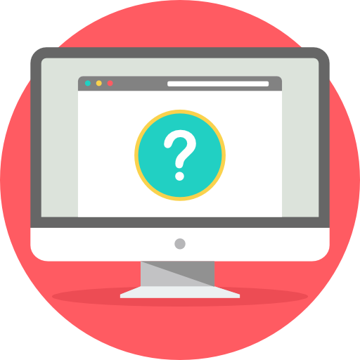 Question Mark On A Screen Representing Isa Lille Faqs - Search Engine Optimization (512x512)