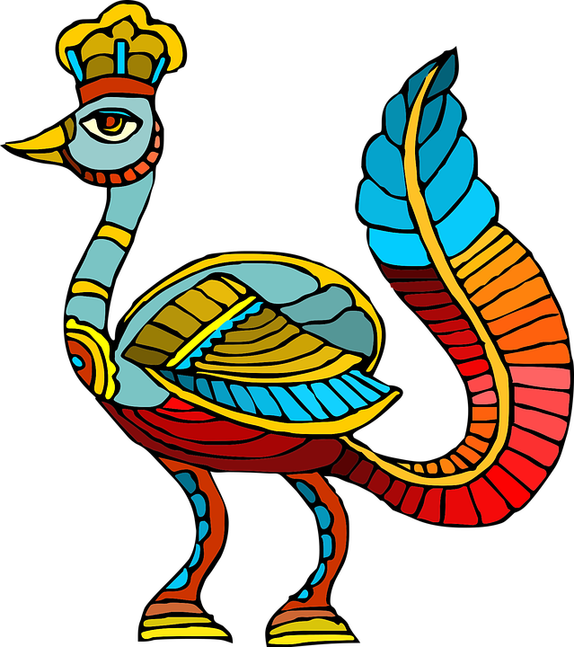 Quail Hunting Cliparts 8, - Colorful Mythological Peacock 5'x7'area Rug (639x720)