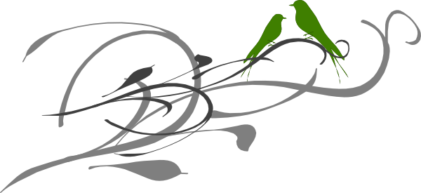 Love Birds Clip Art - Clip Art (600x275)