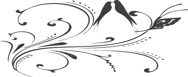 How To Set Use Hibiscus Birds Branch Svg Vector - Clip Art (600x247)