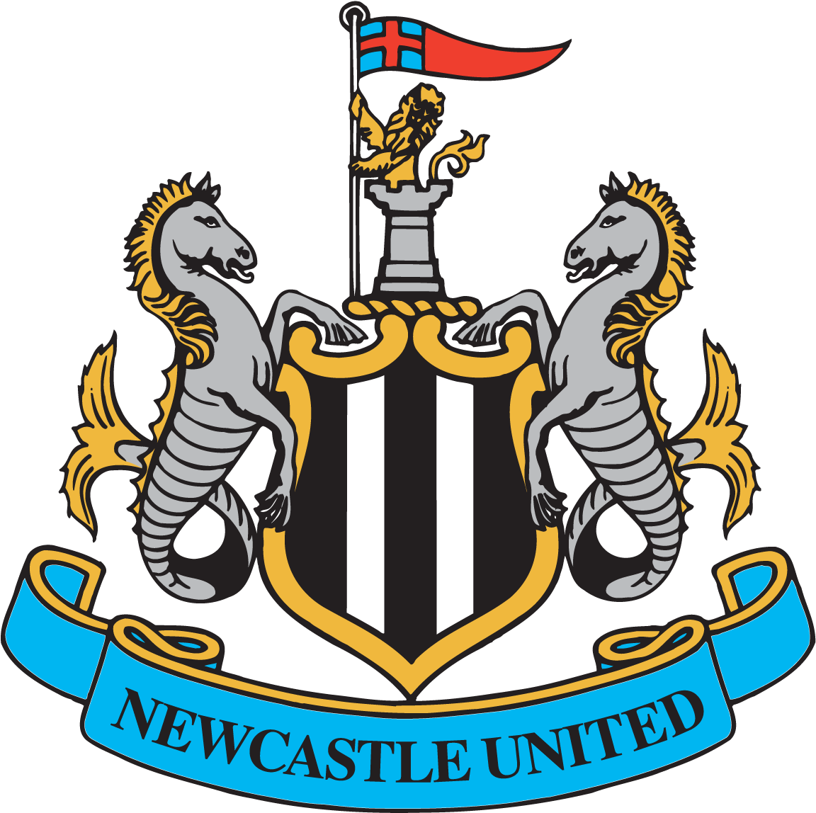 Newcastle United Fc Football Club Logo Vector - Newcastle United Logo (1200x1200)