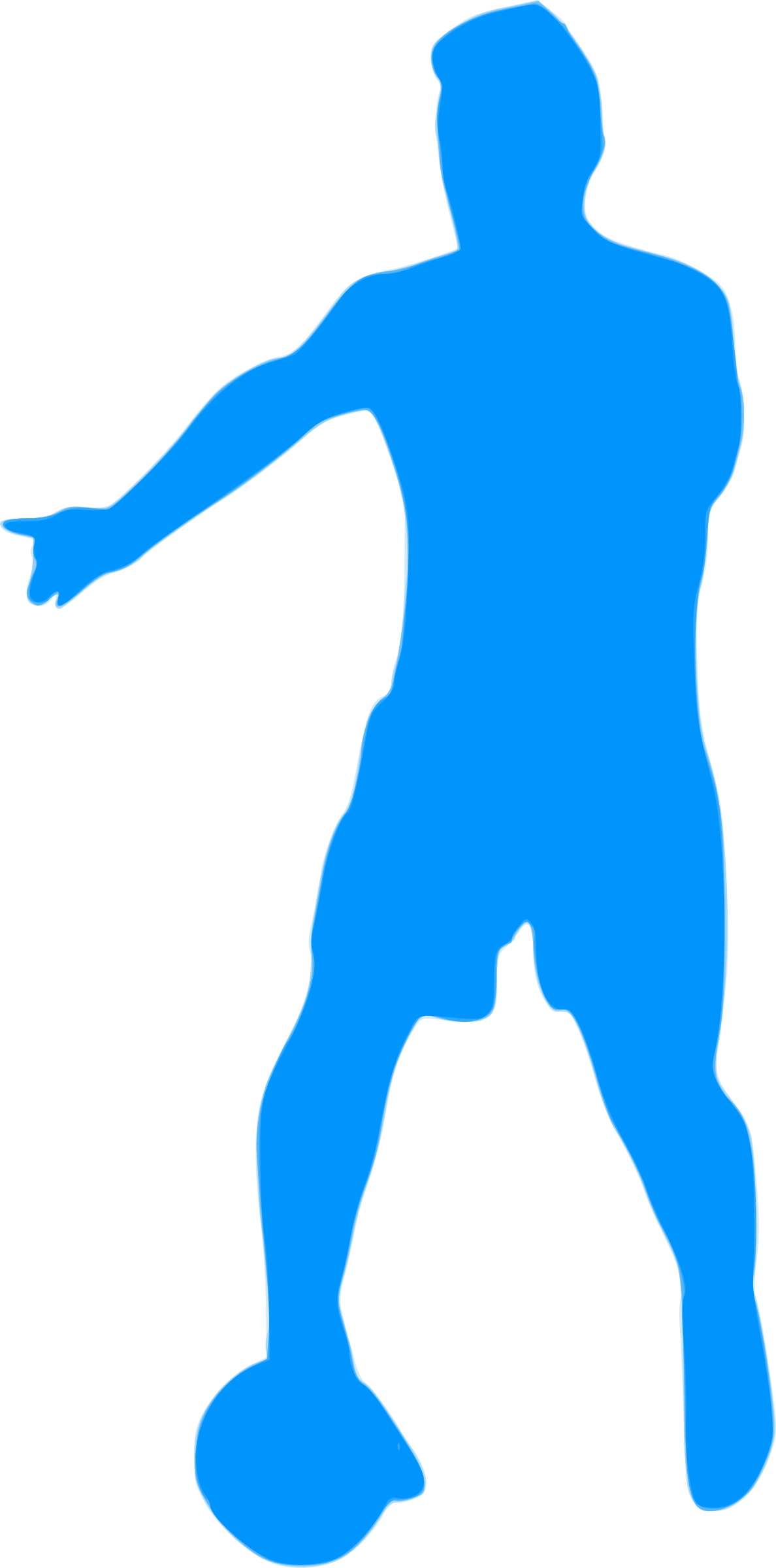 Silhouette Football 31 - Icone Futebol Png (1188x2400)