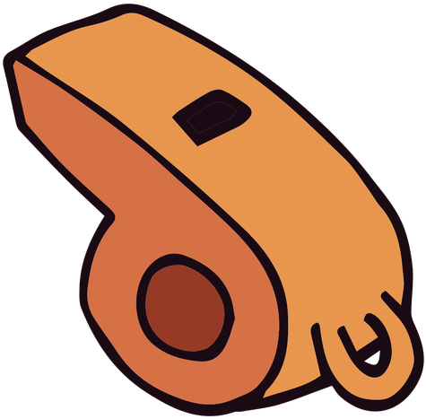 Basketball Referee Whistle Cartoon Transparent Png - Silbato Dibujo Png (512x512)