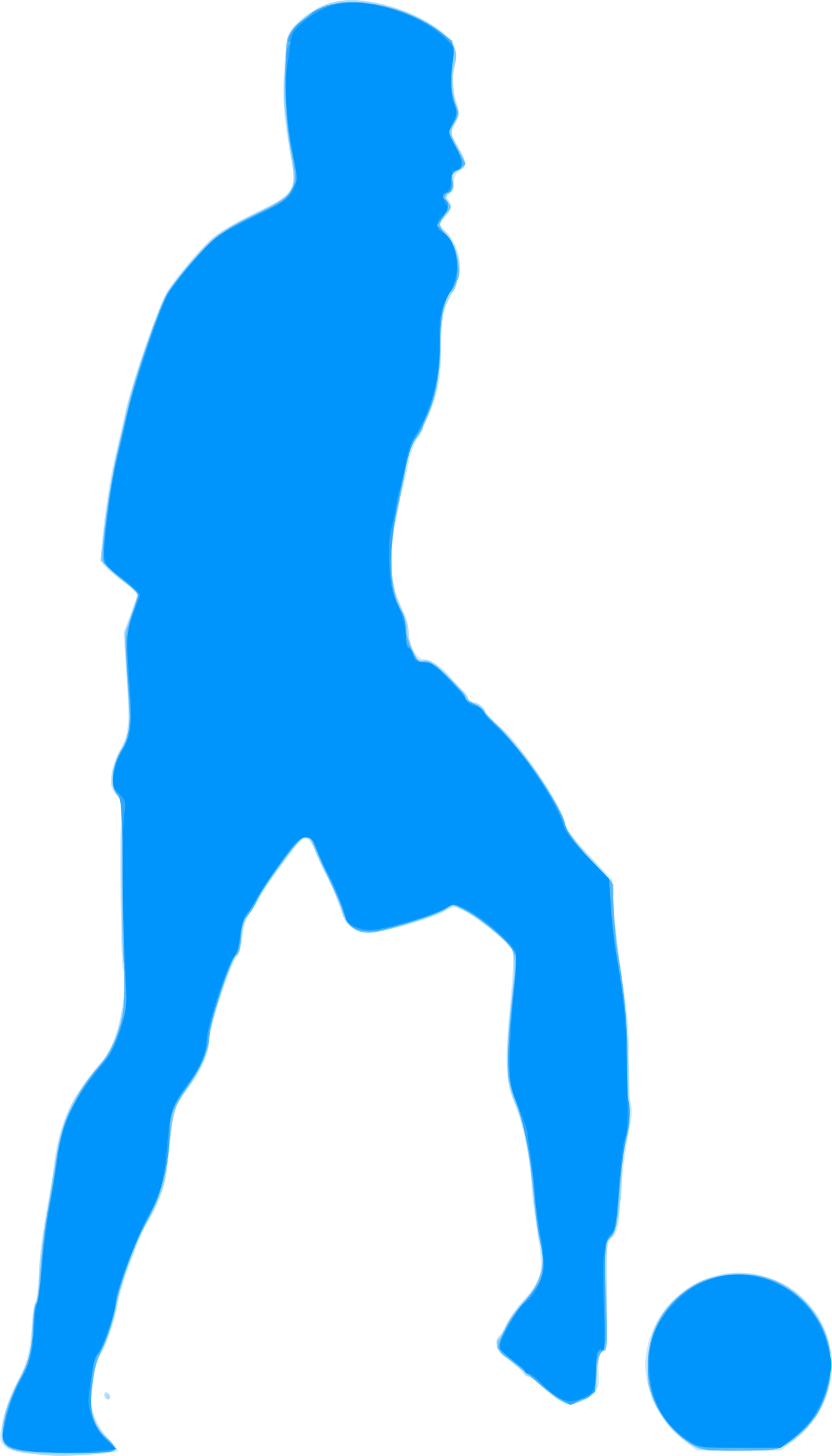 Silhouette Football 21 - Football Player In Vector Png (1372x2400)