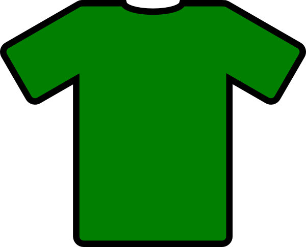 Green T Shirt Clip Art (600x486)
