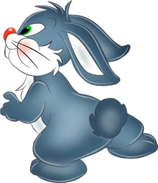 Baby Bunny Cartoon Clipart - Rabbit (600x600)
