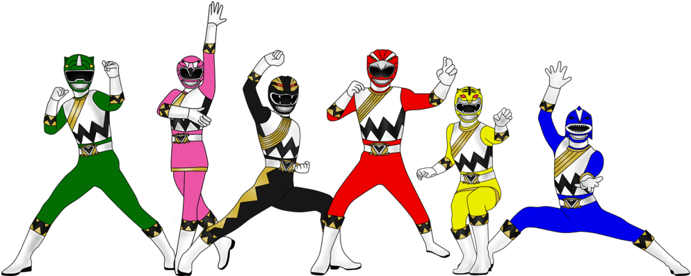 Power Rangers Wild Avengers For Derpmp6 By Iyuuga - Avengers And Power Rangers (1024x411)