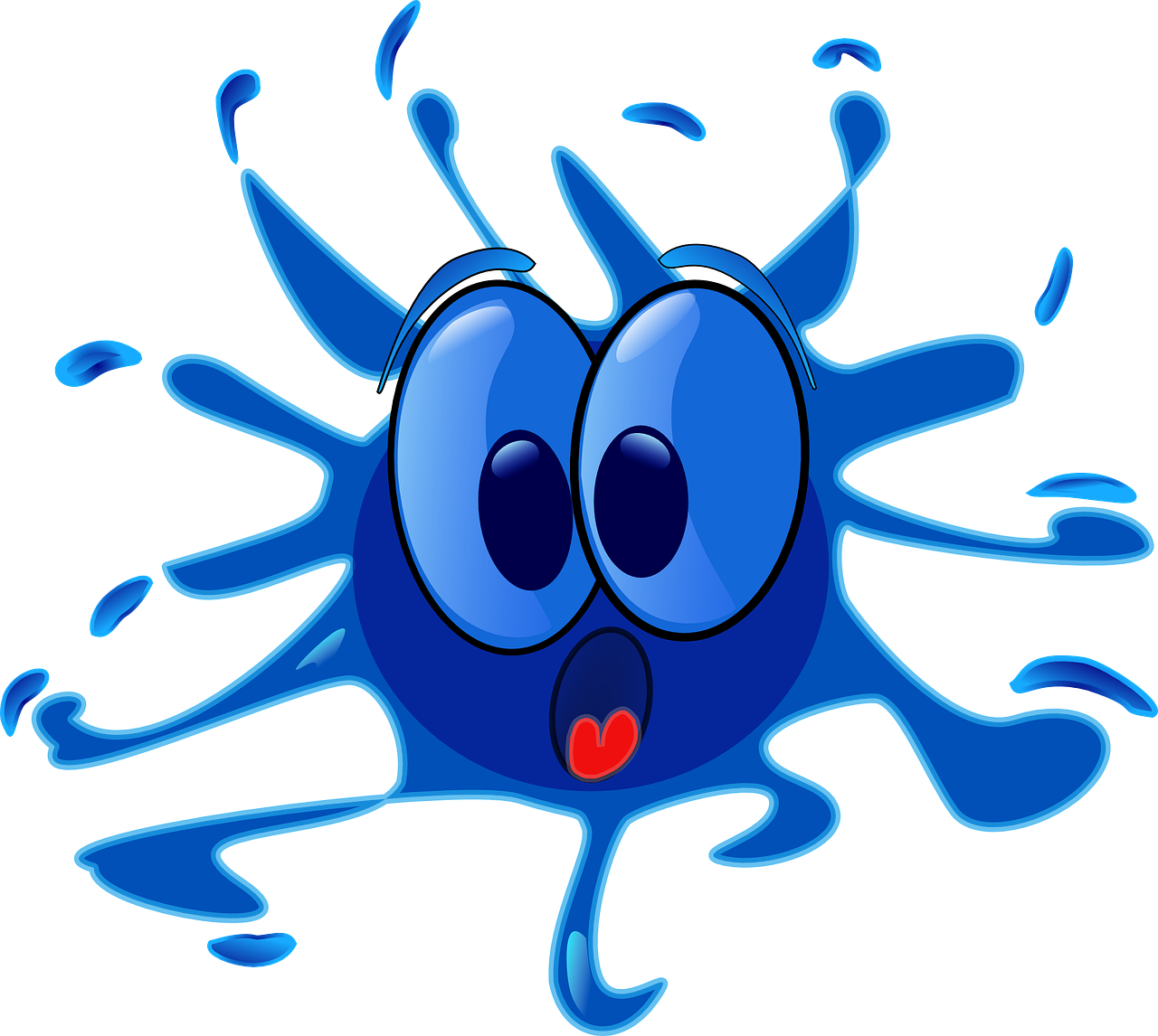 If That Webby-looking Thing Dangling From My Hair That - Scared Smiley Face (1280x1146)