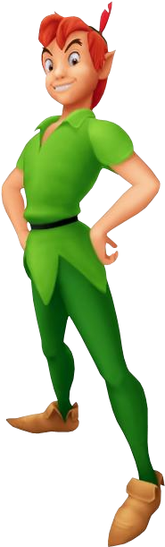Kingdom Hearts Peter Pan Png Png Images - Kingdom Hearts Peter Pan (318x623)