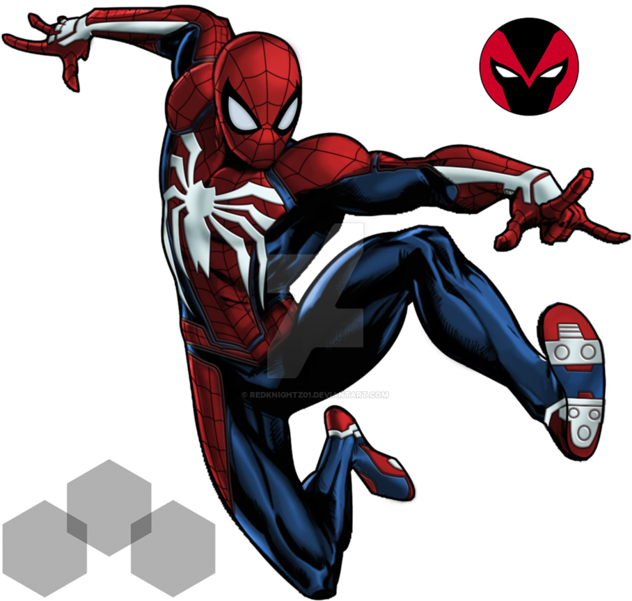 Spiderman Insomniac Games Marvel Avenger Alliance By - Spider Man By Insomniac (918x870)