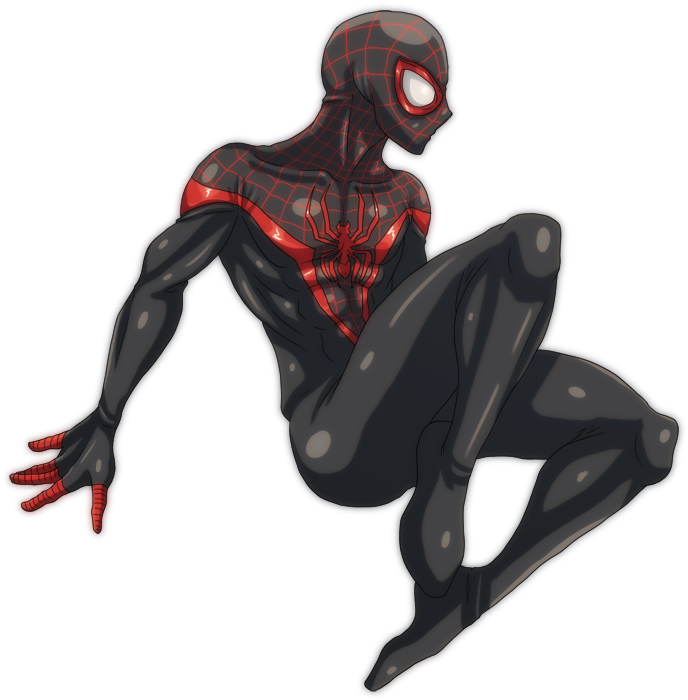Ultimate Comics Spider-man By Nursury0 - Spiderman Miles Orales Png (800x800)