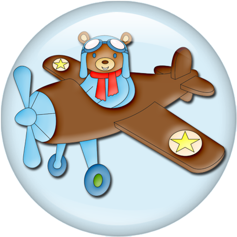 Urso Aviador Png (500x500)
