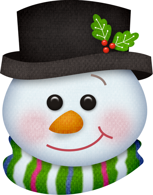 Arana Альбом «scrap Kits / Scrap Kits 13 / Sk Winter - Snowman Face Clip Art (582x745)