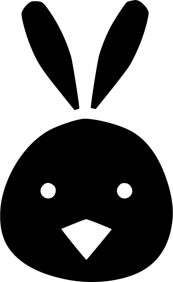 Chicken Bunny Ears Cute Chickling Rabbit Comments - Png Cute Ears Rabbit (602x980)