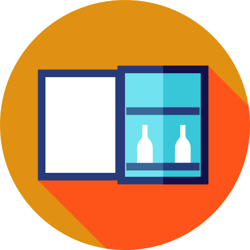 Холодильник В Номере - Household Png Icon (512x512)