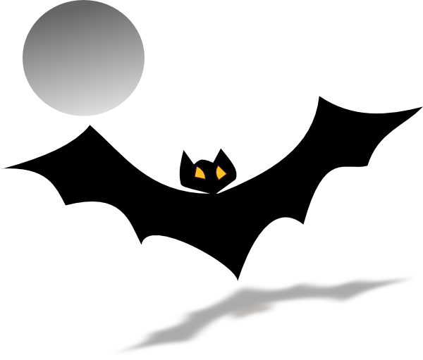 Cute Bat Clipart Outline Bat Clip Art Vector Clip Art - Bat (600x511)