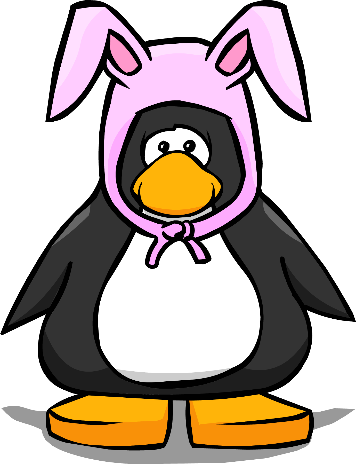 Pink Bunny Ears 1 - Club Penguin Chef Hat (1380x1797)