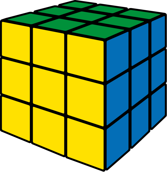 Rubiks Cube Icon - 4 By 4 Rubix Cube (581x600)