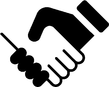 Use It From Anywhere - Hand Shake Icon Svg (400x340)