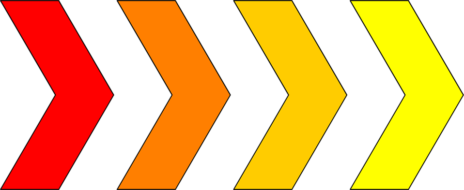 Of A Curved Right Yellow Arrow Hd Walls Find Wallpapers - Yellow To Red Arrow (958x393)