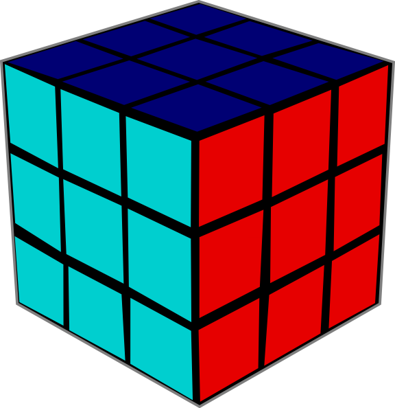 Rubik's Cube Clipart Png (576x594)