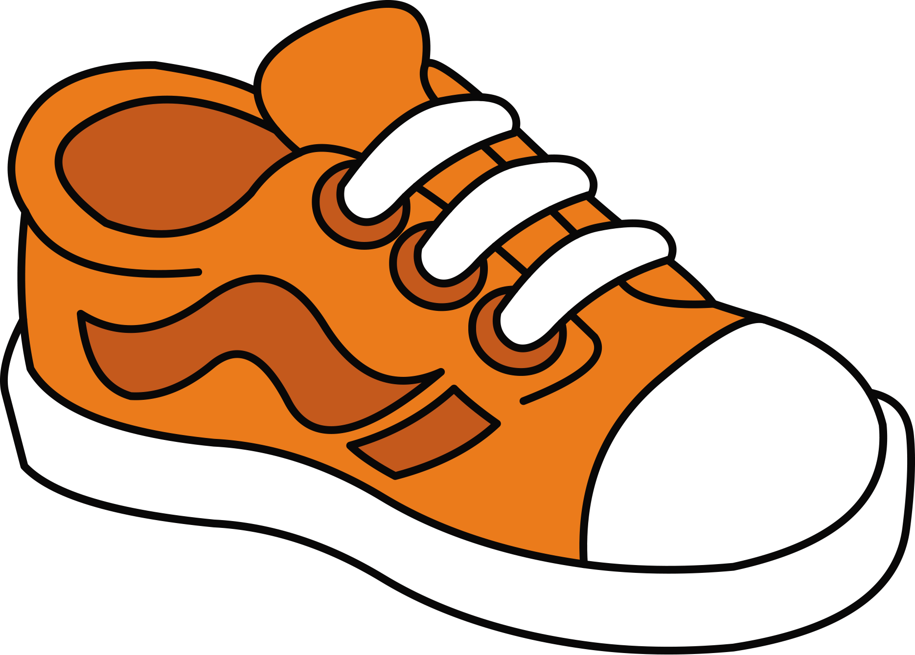 Clipart Boyschool Clipartjust Becausecolor Yellow Kindergartenkids - Shoe Clipart (1870x1340)