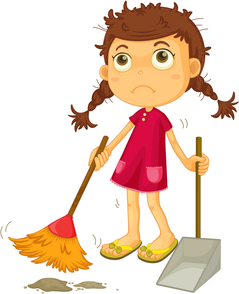 Lavanderia - Sweep The Floor Clipart (823x1024)