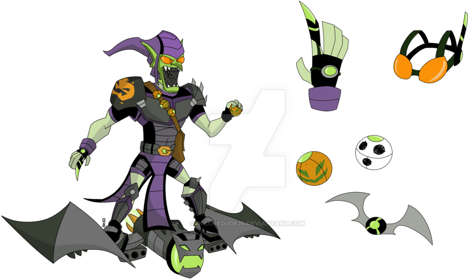 Ultimate Spider Man Fan Art Download - Green Goblin Redesign Deviantart (1024x649)