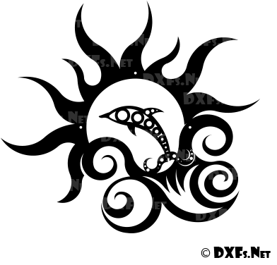 A Free Library Of Quality Vector Clip Art For - Dxf Sun (400x400)