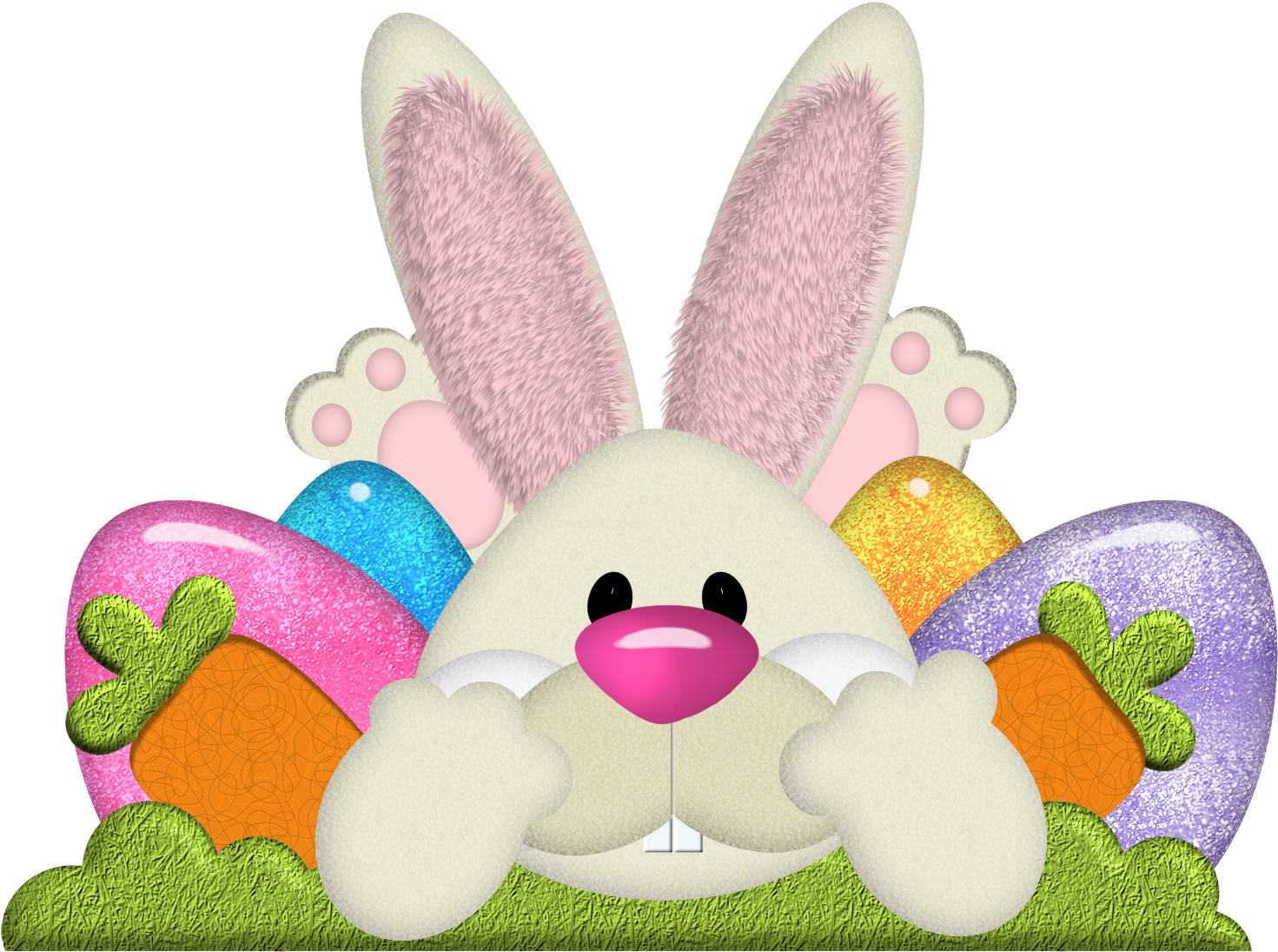 Easter Basket Bunny Png Transparent Images - Easter Bunny Clip Art (1540x1140)