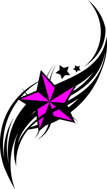 Tribal Graphic 26, Buy Clip Art - Tribal Star (408x720)