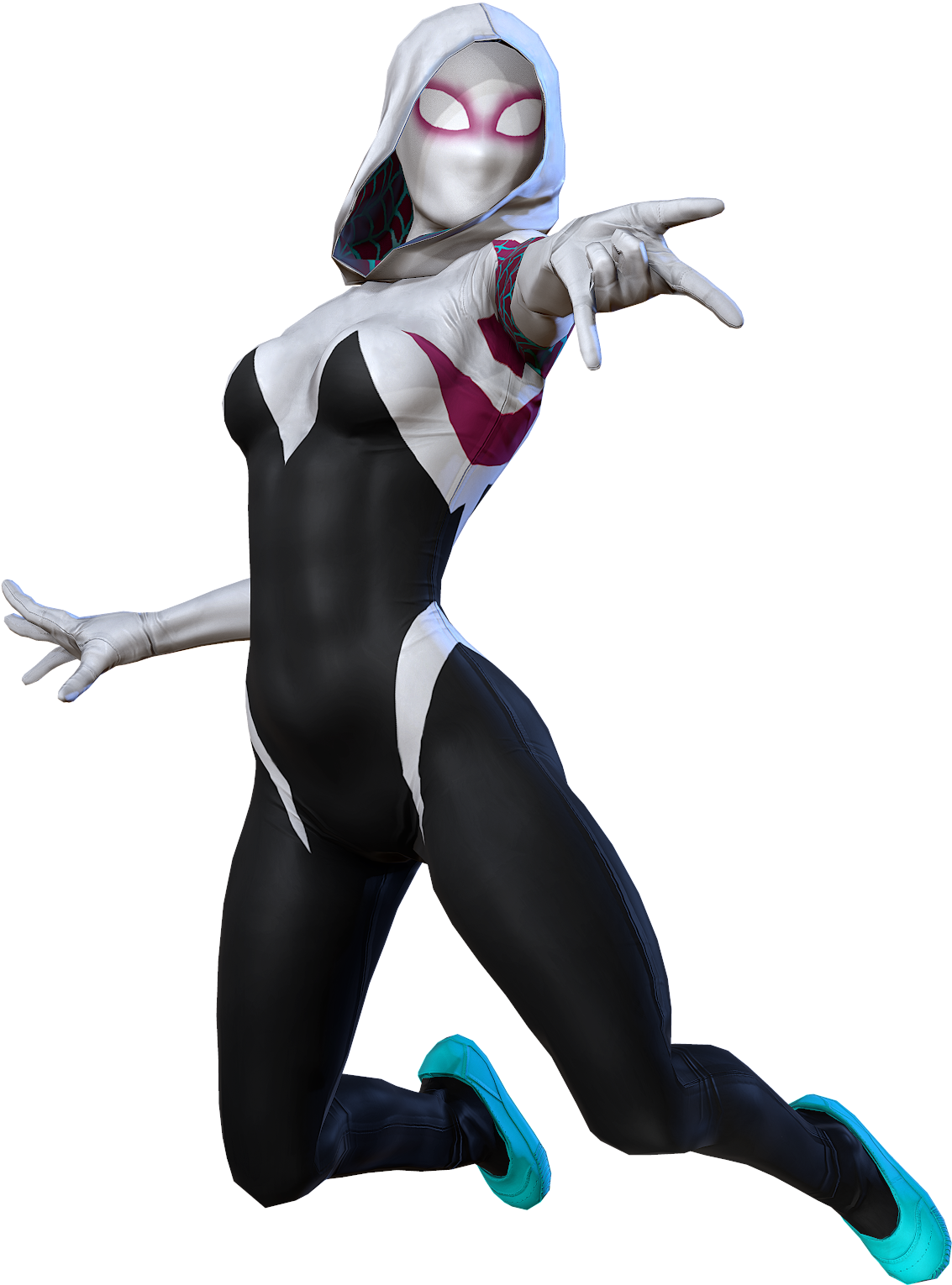 872kib, 1201x1636, Spidergwen 9 New - Spider Gwen No Background (1201x1636)