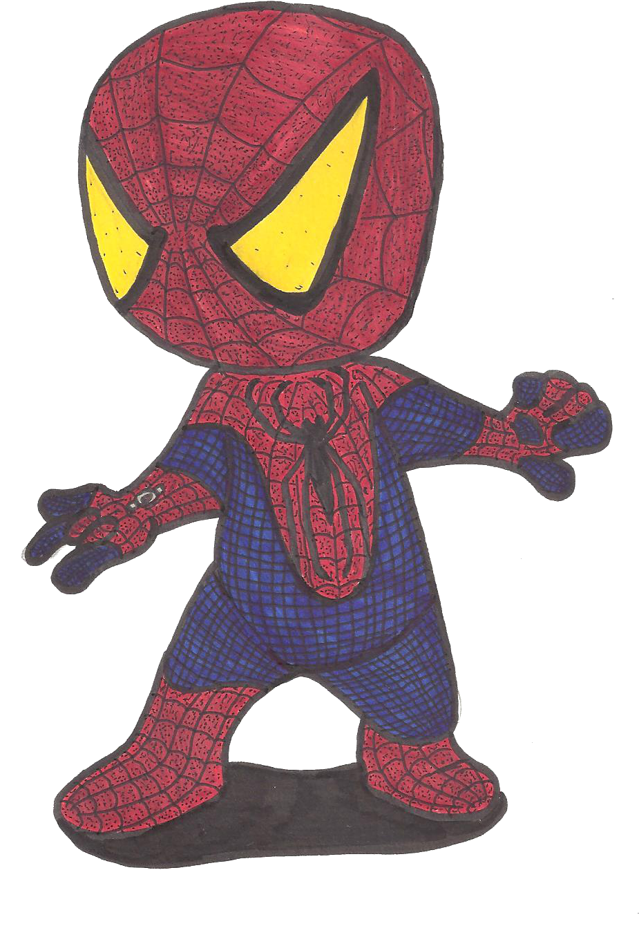 The Amazing Chibi Spider-man By Cartcoon - Spider-man In Television (965x1379)