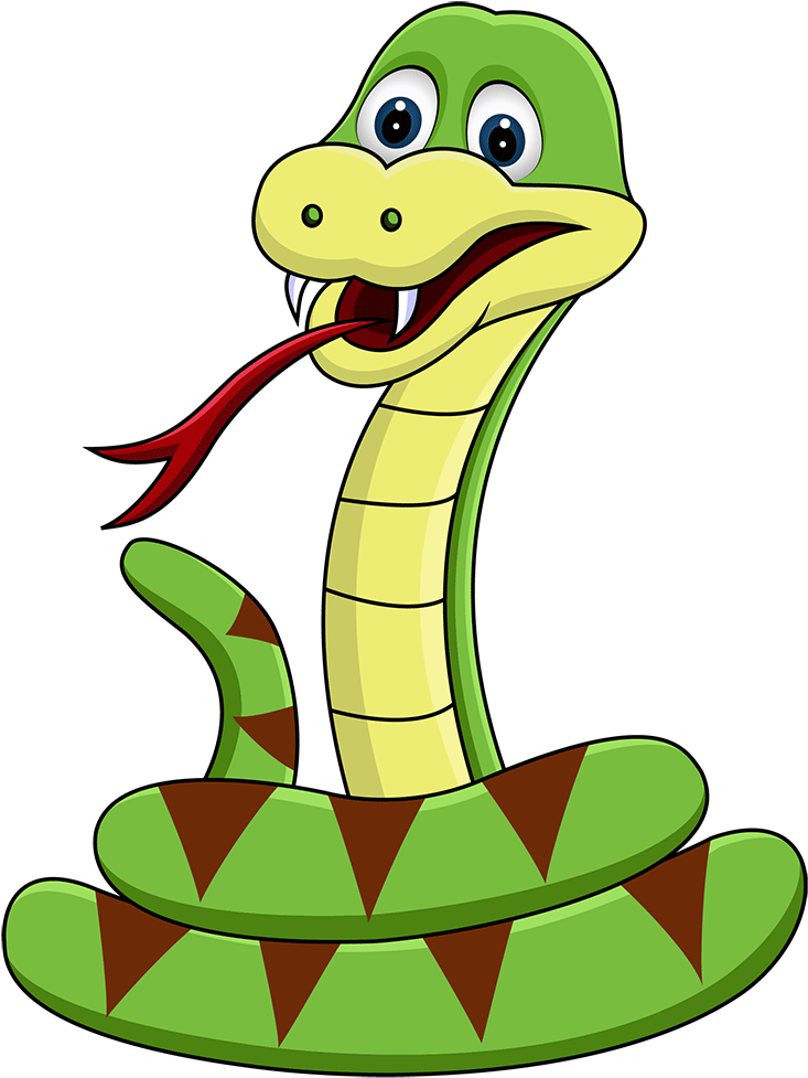 Cute Snake Clipart - Snake Clipart Transparent Background (1000x1000)