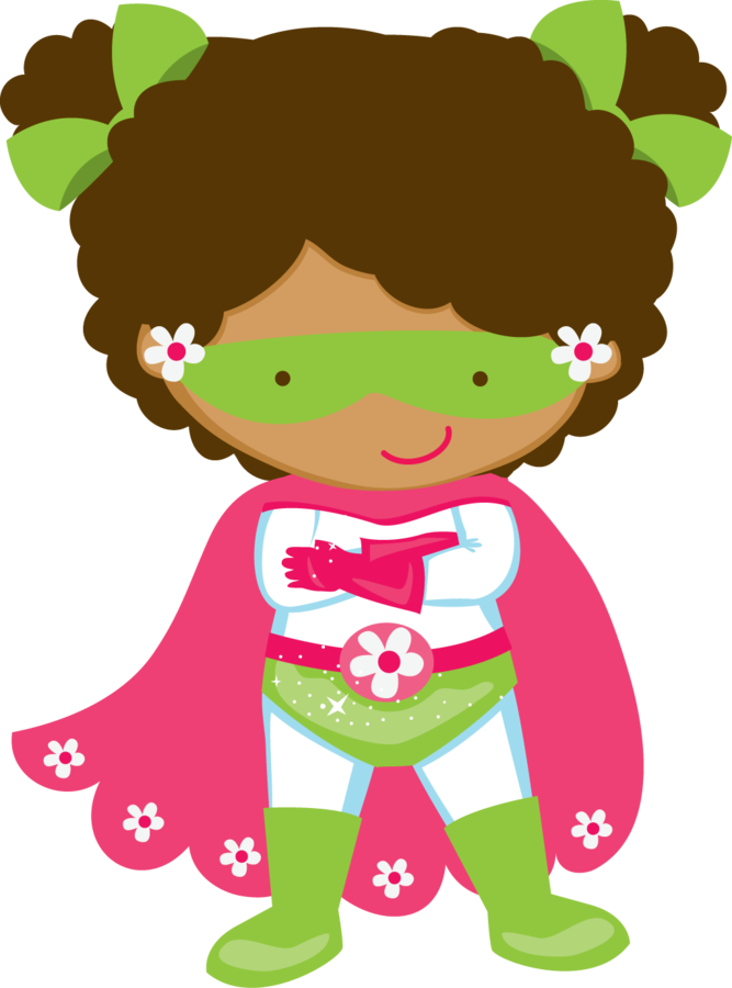 Zwd Superhero Girl 03 - Dibujos De Niños Super Heroes (667x900)