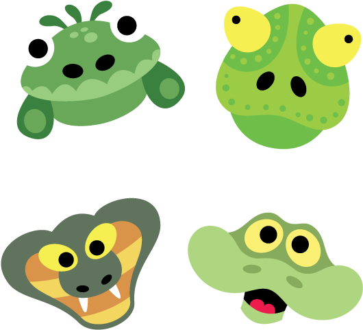 Printable Snakes And Lizard Masks - Printable Snakes And Lizard Masks (595x595)