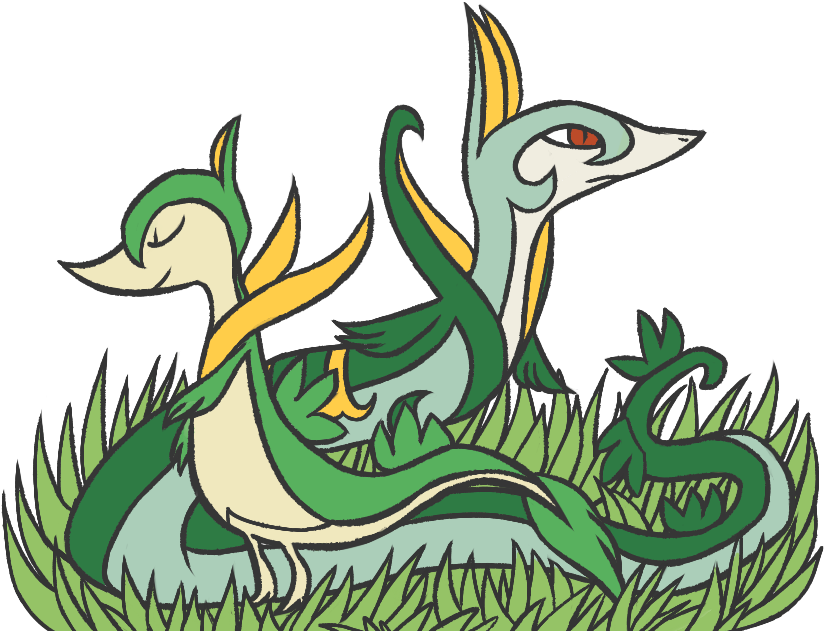 Grass Snakes By Riteas - Illustration (892x646)