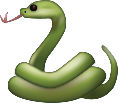 Download Snake Iphone Emoji Icon In Jpg And Ai - Iphone Snake Emoji (480x421)