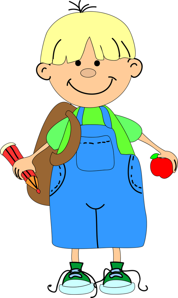 Escola & Formatura - Boy Clipart School (615x1024)