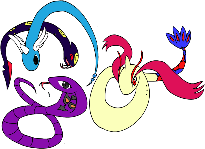 Snake Pokemon By Livinlovindude - Pokemon That Look Like Snakes (900x637)